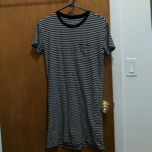 Striped shirt dress